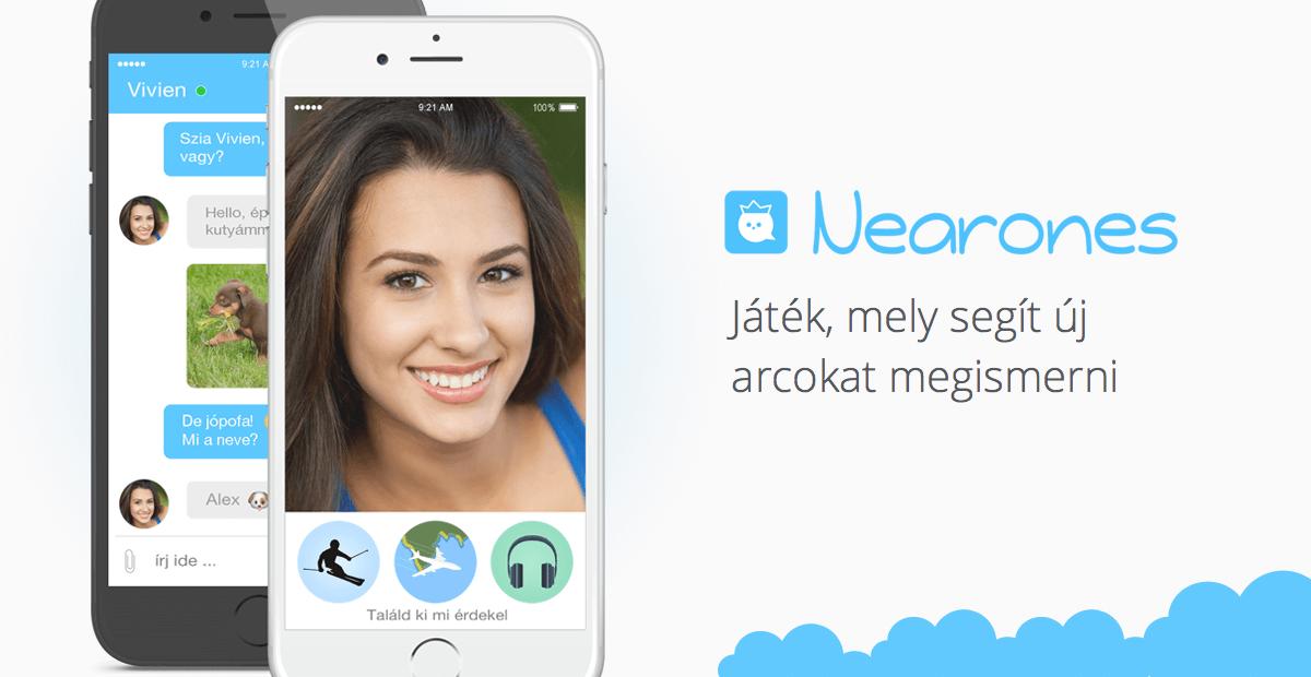 Nearones mobiltelefon alkalmazás - ismerj meg új embereket! - ismerkedős app, társkereső app, ismerkedős applikáció, barátkozós app, iPhone, Android